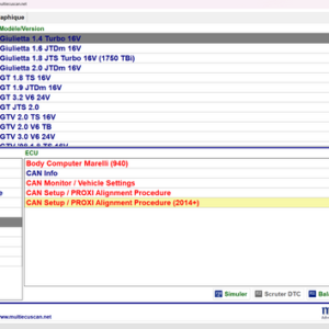 Diagnostic auto FIAT professionnel – MultiECUScan